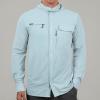 imageKastKing Baxter Pass UPF 50 Long Sleeve Shirt with Hood  Breathable QuickDry 4Way Stretch Multi Design for OutdoorsLight Blue