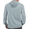imageKastKing Baxter Pass UPF 50 Long Sleeve Shirt with Hood  Breathable QuickDry 4Way Stretch Multi Design for OutdoorsWeathervane Grey