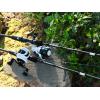imageKastKing Crixus Fishing Rod and Reel Combo High Performance Spinning ampamp Baitcaster Combo IM6 Graphite 2Pc Blanks Zirconium Oxide Rings SuperPolymer Handle Lightweight Reel with Aluminum SpoolB Cast66 Med Heavy Left Handed2pcs