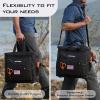 imageKastKing Fishing Tackle Bags  Saltwater ampamp Freshwater Fishing Bags  Water Resistant Padded Shoulder Strap  Gear StorageBlackLarge