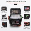 imageKastKing Fishing Tackle Bags  Saltwater ampamp Freshwater Fishing Bags  Water Resistant Padded Shoulder Strap  Gear StorageBlackMedium