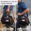 imageKastKing Fishing Tackle Bags  Saltwater ampamp Freshwater Fishing Bags  Water Resistant Padded Shoulder Strap  Gear StorageBlackMedium