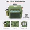 imageKastKing Fishing Tackle Bags  Saltwater ampamp Freshwater Fishing Bags  Water Resistant Padded Shoulder Strap  Gear StorageGreenLarge
