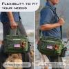 imageKastKing Fishing Tackle Bags  Saltwater ampamp Freshwater Fishing Bags  Water Resistant Padded Shoulder Strap  Gear StorageGreenMedium