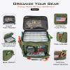 imageKastKing Fishing Tackle Bags  Saltwater ampamp Freshwater Fishing Bags  Water Resistant Padded Shoulder Strap  Gear StorageGreenMedium
