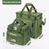 imageKastKing Fishing Tackle Bags  Saltwater ampamp Freshwater Fishing Bags  Water Resistant Padded Shoulder Strap  Gear StorageGreenMedium