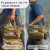 imageKastKing Fishing Tackle Bags  Saltwater ampamp Freshwater Fishing Bags  Water Resistant Padded Shoulder Strap  Gear StorageKhakiMedium