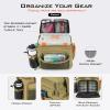 imageKastKing Fishing Tackle Bags  Saltwater ampamp Freshwater Fishing Bags  Water Resistant Padded Shoulder Strap  Gear StorageKhakiMedium