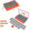 imageKastKing HyperSeal Waterproof Fishing Tackle Box Waterproof 3600 and 3700 Tackle Trays Organizer with Removable Dividers Lure Box and Terminal Tackle Storage3600 2 Packs