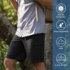 imageKastKing Mens Fishing Shorts Hiking Shorts Quick Dry Comfortable UPF 50 7 Pockets Shorts for Men 105quot InseamOnyx Black