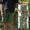 imageKastKing Mens Fishing Shorts Hiking Shorts Quick Dry Comfortable UPF 50 7 Pockets Shorts for Men 105quot InseamSage Green