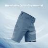 imageKastKing Mens Fishing Shorts Hiking Shorts Quick Dry Comfortable UPF 50 7 Pockets Shorts for Men 105quot InseamSlate Blue