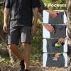 imageKastKing Mens Fishing Shorts Hiking Shorts Quick Dry Comfortable UPF 50 7 Pockets Shorts for Men 105quot InseamStone Grey