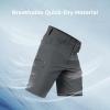 imageKastKing Mens Fishing Shorts Hiking Shorts Quick Dry Comfortable UPF 50 7 Pockets Shorts for Men 105quot InseamStone Grey