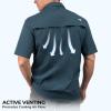 imageKastKing ReKon Mens Fishing Shirts Well Made QuickDry Short ampamp Long Sleeve Hiking Beach Shirts Sun ProtectionC Slate Blue