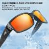 imageKastKing Skidaway Polarized Sport Sunglasses for Men and WomenIdeal for Driving Fishing Cycling and RunningUV ProtectionColor Frame Gloss Black  Lens Amber Base  Scarlet Mirror