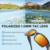 imageKastKing Skidaway Polarized Sport Sunglasses for Men and WomenIdeal for Driving Fishing Cycling and RunningUV ProtectionColor Frame Gloss Black  Lens Amber Base  Scarlet Mirror