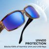 imageKastKing Skidaway Polarized Sport Sunglasses for Men and WomenIdeal for Driving Fishing Cycling and RunningUV ProtectionColor Frame Gloss Tal Brown  Lens Smoke  Ocean Mirror