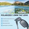 imageKastKing Skidaway Polarized Sport Sunglasses for Men and WomenIdeal for Driving Fishing Cycling and RunningUV ProtectionColor Frame Gloss Tal Gray  Lens Smoke  Flash Mirror