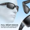 imageKastKing Skidaway Polarized Sport Sunglasses for Men and WomenIdeal for Driving Fishing Cycling and RunningUV ProtectionColor Frame Matte Black  Lens Smoke