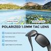 imageKastKing Skidaway Polarized Sport Sunglasses for Men and WomenIdeal for Driving Fishing Cycling and RunningUV ProtectionColor Frame Matte Black  Lens Smoke