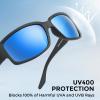 imageKastKing Skidaway Polarized Sport Sunglasses for Men and WomenIdeal for Driving Fishing Cycling and RunningUV ProtectionColor Frame Matte Blackout  Lens Smoke Base  Ice Mirror