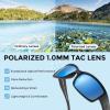 imageKastKing Skidaway Polarized Sport Sunglasses for Men and WomenIdeal for Driving Fishing Cycling and RunningUV ProtectionColor Frame Matte Blackout  Lens Smoke Base  Ice Mirror