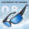 imageKastKing Skidaway Polarized Sport Sunglasses for Men and WomenIdeal for Driving Fishing Cycling and RunningUV ProtectionColor Frame Matte Blackout  Lens Smoke Base  Ice Mirror