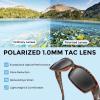 imageKastKing Skidaway Polarized Sport Sunglasses for Men and WomenIdeal for Driving Fishing Cycling and RunningUV ProtectionColor Frame Matte Demi  Lens Smoke