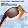 imageKastKing Skidaway Polarized Sport Sunglasses for Men and WomenIdeal for Driving Fishing Cycling and RunningUV ProtectionColor Frame Matte Orange Blackout  Lens Copper Base  White Steel Mirror