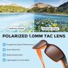 imageKastKing Skidaway Polarized Sport Sunglasses for Men and WomenIdeal for Driving Fishing Cycling and RunningUV ProtectionColor Frame Matte Orange Blackout  Lens Copper Base  White Steel Mirror
