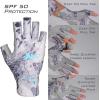 imageKastKing Sol Armis Sun Gloves UPF50 Fishing Gloves UV Protection Sun Protection for Outdoor Kayaking RowingA Silver Mist Prym1