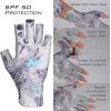 imageKastKing Sol Armis Sun Gloves UPF50 Fishing Gloves UV Protection Sun Protection for Outdoor Kayaking RowingA Silver Mist Prym1