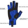 imageKastKing Sol Armis Sun Gloves UPF50 Fishing Gloves UV Protection Sun Protection for Outdoor Kayaking RowingE Blue Patriot
