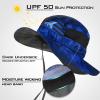 imageKastKing Sol Armis UPF 50 Boonie Hat  Sun Protection Fishing Beach ampamp Hiking Paddling Rowing KayakingF Blue Patriot