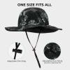 imageKastKing Sol Armis UPF 50 Boonie Hat  Sun Protection Fishing Beach ampamp Hiking Paddling Rowing KayakingL Obsidian Laservented Design