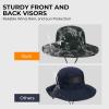 imageKastKing Sol Armis UPF 50 Boonie Hat  Sun Protection Fishing Beach ampamp Hiking Paddling Rowing KayakingL Obsidian Laservented Design