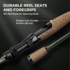 imageKastKing Spartacus II TwinTip Fishing Rod and Reel Combo Spinning ampamp Casting Combo Fishing Poles and Reels Combo KastFlex IM6 Graphite Blanks 2Piece Rods with Extra TipSpin62 Ml2000 Reel 2 Pcs Extra Tip