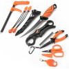 imageKastKing SteelStream 8pc Fishing Tool Kit  Fishing Pliers with Lanyard Fillet Knife Floating Fish Lip Gripper Fishing Braid Scissors Tool Retractor Fishing Hook Remover Bungee Cords