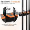 imageKastKing V15 Vertical Fishing Rod Holder  Wall Mounted Fishing Rod Rack Store 15 Rods or Fishing Rod Combos in 1725 Inches Great Fishing Pole Holder and RackA 2 Pack  Black Store 30 rods