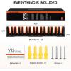 imageKastKing V15 Vertical Fishing Rod Holder  Wall Mounted Fishing Rod Rack Store 15 Rods or Fishing Rod Combos in 1725 Inches Great Fishing Pole Holder and RackB 2 Pack  Black Upgraded Heavy Rod Combo  Store 30 rods