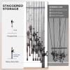 imageKastKing V15 Vertical Fishing Rod Holder  Wall Mounted Fishing Rod Rack Store 15 Rods or Fishing Rod Combos in 1725 Inches Great Fishing Pole Holder and RackC 1 Pack  WhiteStore 15 rods