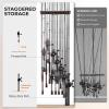 imageKastKing V15 Vertical Fishing Rod Holder  Wall Mounted Fishing Rod Rack Store 15 Rods or Fishing Rod Combos in 1725 Inches Great Fishing Pole Holder and RackA 2 Pack  Black Store 30 rods