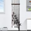 imageKastKing V15 Vertical Fishing Rod Holder  Wall Mounted Fishing Rod Rack Store 15 Rods or Fishing Rod Combos in 1725 Inches Great Fishing Pole Holder and RackA 1 Pack  BlackStore 15 rods