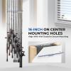 imageKastKing V15 Vertical Fishing Rod Holder  Wall Mounted Fishing Rod Rack Store 15 Rods or Fishing Rod Combos in 1725 Inches Great Fishing Pole Holder and RackC 1 Pack  WhiteStore 15 rods