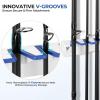 imageKastKing V15 Vertical Fishing Rod Holder  Wall Mounted Fishing Rod Rack Store 15 Rods or Fishing Rod Combos in 1725 Inches Great Fishing Pole Holder and RackC 1 Pack  WhiteStore 15 rods
