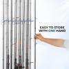 imageKastKing V15 Vertical Fishing Rod Holder  Wall Mounted Fishing Rod Rack Store 15 Rods or Fishing Rod Combos in 1725 Inches Great Fishing Pole Holder and RackC 1 Pack  WhiteStore 15 rods