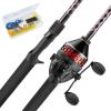 imageKastKing Brutus Fishing Rod and Reel Combo Spinning ampamp SpinCast Combo Custom Tackle Kit PreSpooled Line Brute Tuff 2Pc Blanks Stainless Steel Guide EVA Handles Custom Graphite Reel SeatSpin Cast 66 M 30 Reel Tackle Kit