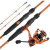 imageKastKing Lethal Blaze Twintip Fishing Rod and Reel Combo Spinning ampamp Baitcaster Combo Flame Pattern Design IM6 Graphite 2Pc Rod with Backup Tip Section StainlessSteel Guides EVA HandleSpin68 Ml2000 Reel 2pcs Extra Tip