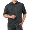 imageKastKing ReKon Mens Fishing Shirts Well Made QuickDry Short ampamp Long Sleeve Hiking Beach Shirts Sun ProtectionE Onyx